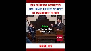 Ben Shapiro DESTROYS Pro-Hamas College Student at Cambridge Debate…