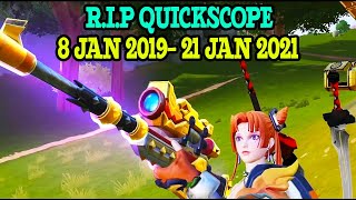 RIP QUICK SCOPE!!! Creative Destruction