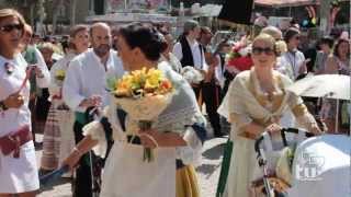 2012 - Ofrenda de flores de miles de albaceteños en honor a la Virgen de los Llanos