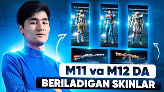 M11VA M12 DA BERILADIGAN SKINLAR | YANGI TRANSPORTLAR | YANGI PROKACHINI ARUJIYALAR | PUBG MOBILE