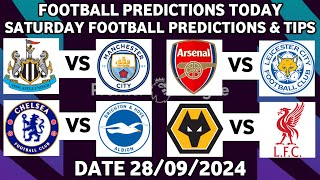 FOOTBALL PREDICTIONS TODAY 28/09/2024|SOCCER PREDICTIONS BETTING TIPS,#betting@sports betting tips