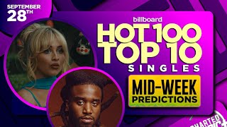 MID-WEEK PREDICTIONS | Billboard Hot 100, Top 10 Singles | September 28th, 2024