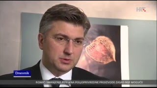 Andrej Plenković - Dnevnik HRT - O puštanju Šešelja na slobodu - 18.3.2016.