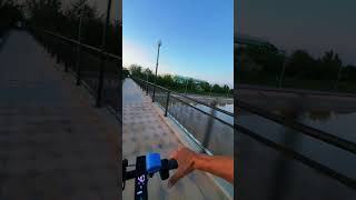 Xiomi electric scooter danger bridge super speed