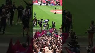 Absolute scenes at the final whistle! Five years ago we got promoted to the Premier League #avfc