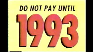 Do Not Pay Until 1993 - The Brick [Commercial Ad 1992]