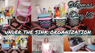 UNDER THE SINK EXTREME ORGANIZATION//UNDER THE SINK MAKEOVER//VLOGMAS DAY 16