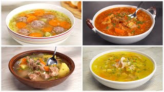 4 ВКУСНЫХ И ГОРЯЧИХ СУПА. Все просто и получится очень вкусно! Рецепты от Всегда Вкусно!