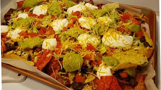 Party Tray Nachos- Quick Midweek snack video..