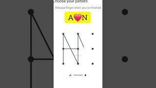 A N love pattern #shorts #viral #pattern