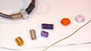 Beading Ideas - Spring beads using aluminium wire