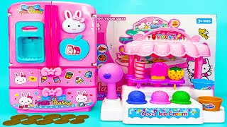 61 Minutes Satisfying with Unboxing Cute Pink Ice Cream Store Cash Register ASMR Mini Toys