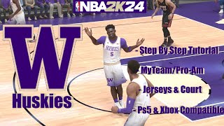 NBA 2k24 - Best MyTeam/Pro-Am Jerseys - Washington Huskies