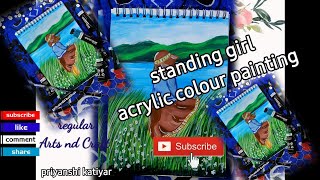 Beautiful acrylic colour painting ||step by step|| for the beginners artist....#11