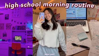 junior year SCHOOL MORNING ROUTINE (spring)💐productive & calm morning in my life:school morning vlog