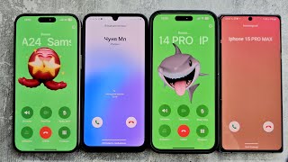 Incoming Call IPhone 15 PRO MAX + Samsung Galaxy A24 + IPhone 15 PRO MAX + Samsung Galaxy Note 20