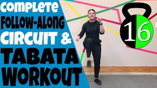 Follow Along Do Anywhere Bodyweight Only Conditioning HIIT Tabata Workout with Timers and Music