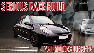 SERIOUS RACE BUILD | 750 MOTORCLUB SPEC CLIO 197