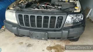 2003 Jeep grand Cherokee smoked headlights installed.