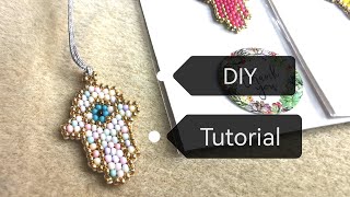 Zawieszka do telefonu Ręka Fatimy | DIY Tutorial | koraliki 2 mm