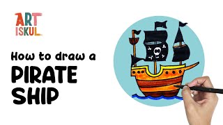 How to Draw a Pirate Ship | Simple and Easy Drawing Tutorial for Beginners