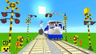 Train Railway level Railroad crossing  踏切 アニメ 電車 ふみきり  p006