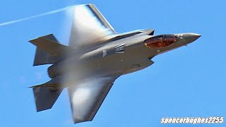 2022 Travis AFB Air Show F-16 Viper & F-35A Lightning II Demos + Heritage Flight