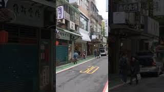 Average looking back alley in Taipei Taiwan