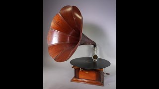 50 cm Disc playing on Pathe Phonograph