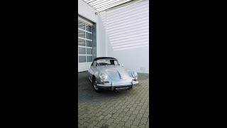 Silver Porsche 356 SC Roadster #shorts