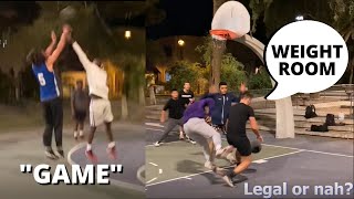 5v5 basketball in the HOOD (GONE WRONG)