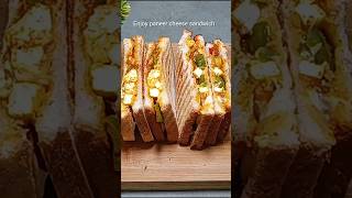 Paneer cheese sandwich #sandwich #paneersandwich #recipe #easyrecipe #shorts #food #swetakitchen