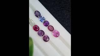 Exquisite 5.09 ct Collection of 9 Natural Sapphires - Certified Elegance