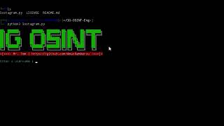 what is IG-OSINT | Installation & Demonstration | kali tool