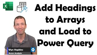 How to connect to Dynamic Arrays with Power Query and include a heading (Insider Channel)