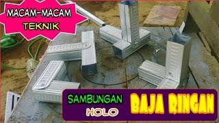 macam-macam teknik sambungan holo baja ringan.|| teknik sambung holo tanpa las.|| #homemade #diy