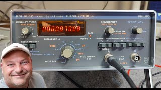 Philips PM6612 Counter Timer 80MHz 100nS 1980 test repair