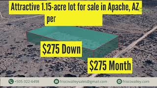 Attractive 1.15 Acres lot for sale in Apache Az #2436