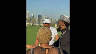 Dbanj meets with Steve Harvey plays Gulf with him