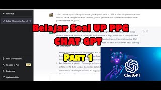 Belajar Soal UP PPG dengan Chat GPT