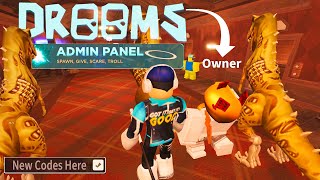 Roblox DROOMS ADMIN PANEL - NEW CODES