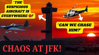 69 years old pilot goes rogue at JFK, intercepted by NYPD 🚁! #atc