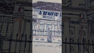 Sketchbook Leuchtturm1917: Munisipyo ng Baclayon, Bohol, PH Prismacolor Premier, Faber Castell