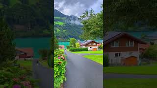 The picturesque mountain landscape of the Lungern town in Switzerland #mountainlandscape #lungern