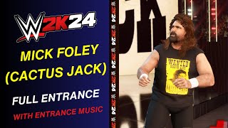 Cactus jack WWE 2K24 ENTRANCE - #WWE2K24 Cactus jack ENTRANCE THEME  WWE 2K24 all entrance