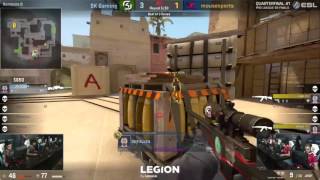 CSGO - Fallen sick 1v4 clutch on mirage - SK vs Mouz - ESL Pro League Dallas Quarterfinals #1