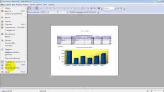 Занятие 10. Создание диаграммам и печать документа OpenOffice Calc