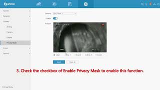 How to set privacy mask