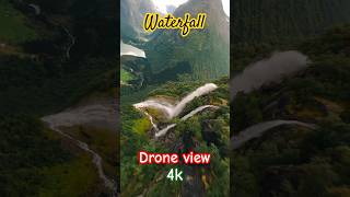 4K Aerial Adventure: Mesmerizing Waterfall Drone Shots! #short #shorts