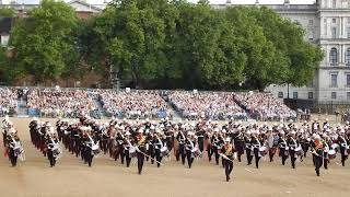 Royal Marines Beating Retreat July 2024, Horse Guards Parade London,  marching display